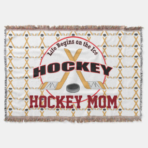 Hockey Life Hockey Mum Throw Blanket