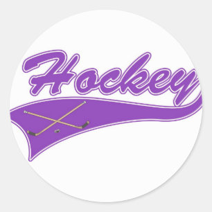 Hockey Logo Classic Round Sticker