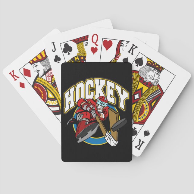 Hockey Logo Playing Cards (Back)