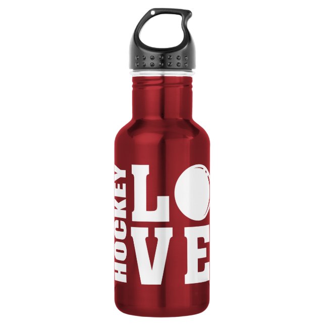 Hockey Love 532 Ml Water Bottle (Front)