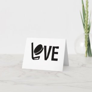 Hockey Love Blank Any Occasion Greeting Card