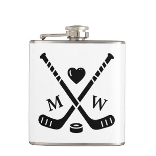 Hockey Love Hip Flask