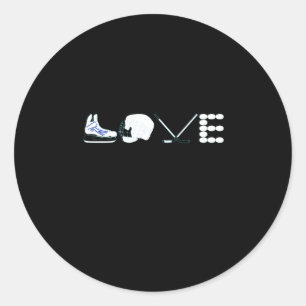 Hockey Lover I Really Love Playing Hockey Classic Round Sticker