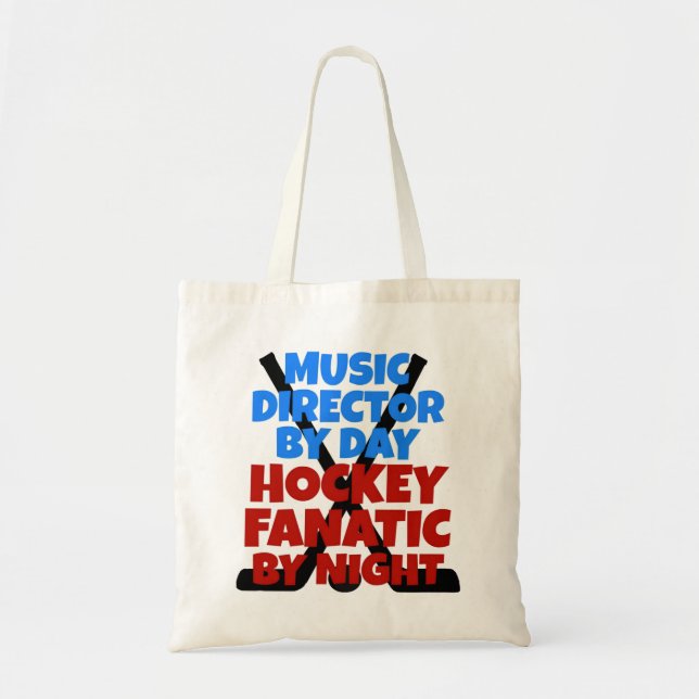 Hockey Lover Music Director Tote Bag (Front)
