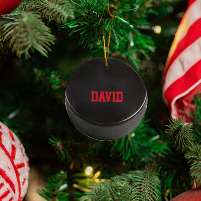 Hockey Lover Personalised Ornament (Creator Uploaded)