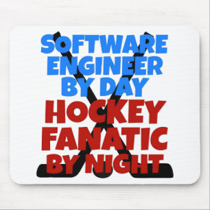 Hockey Lover Software Engineer Mouse Mat