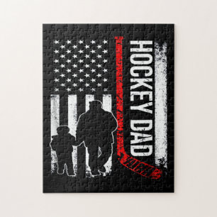 Hockey Lover The American Hockey DAD Jigsaw Puzzle