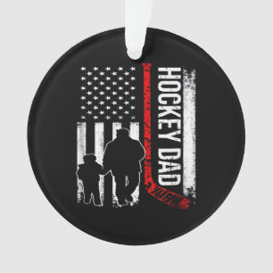 Hockey Lover   The American Hockey DAD Ornament