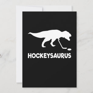 Hockey Lover   the Hockey Saurus Holiday Card