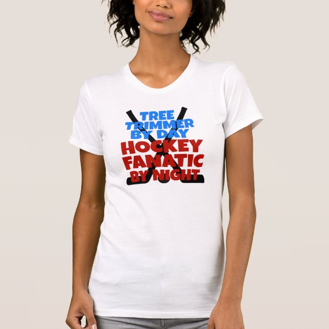 Hockey Lover Tree Trimmer T-Shirt (Front)