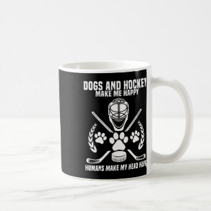Hockey Makes Me Ice Hockey Happy Player Gift Penal Coffee Mug