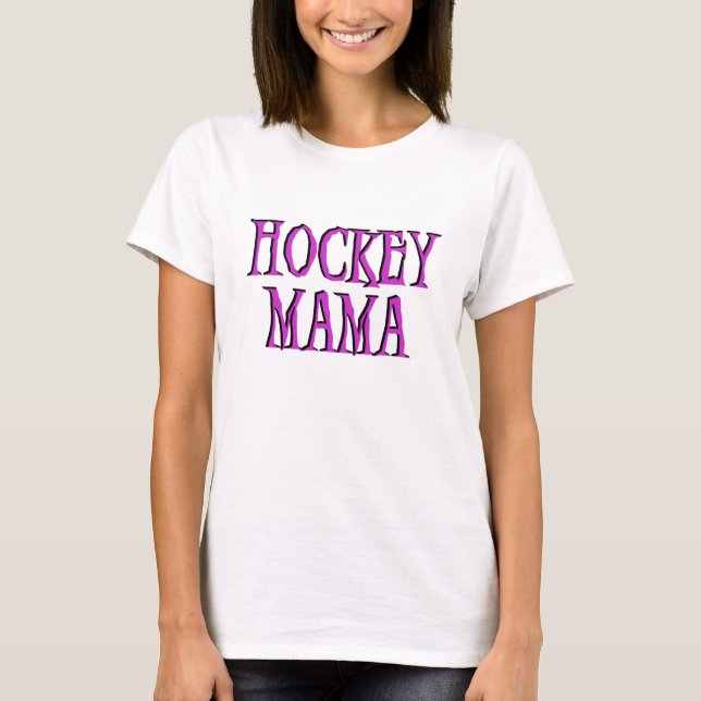 Hockey Mama Hot Pink T-shirts and Gifts (Front)