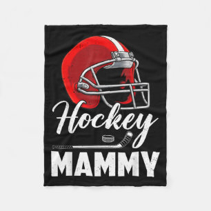Hockey Mammy Hockey Player Family Matching Fleece Blanket