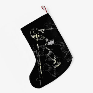 Hockey Mania - Hockey Player Small Christmas Stocking
