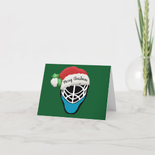 Hockey Mask Design Folded Greeting Card