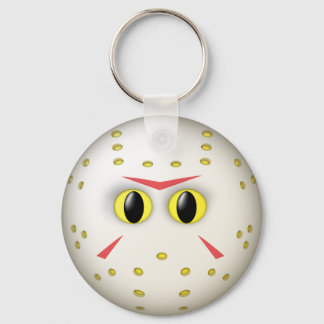 Hockey Mask Face Key Ring