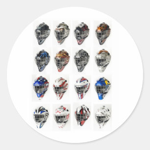 Hockey Masks Classic Round Sticker