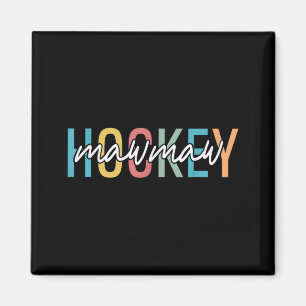 Hockey Mawmaw Retro Vintage Hockey Player Lover Magnet
