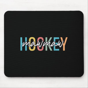 Hockey Mawmaw Retro Vintage Hockey Player Lover Mouse Mat