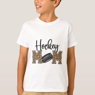 Hockey Mom Leopard Print Cheetah Ice Hockey Proud T-Shirt