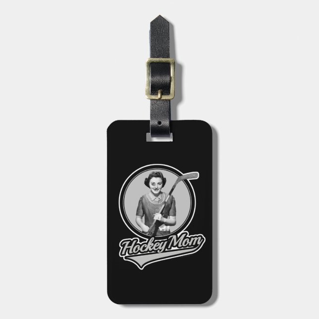 Hockey Mom Luggage Tag (Front Vertical)