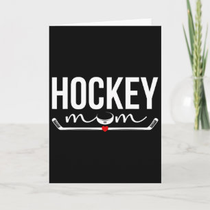 Hockey Mom Of A Hockey Player Proud Ice Hockey Pla Card