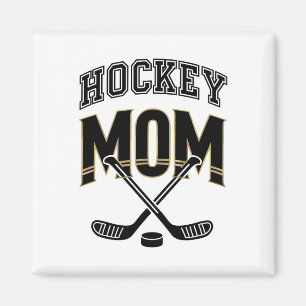 Hockey Mom Sports Fan Graphic Magnet