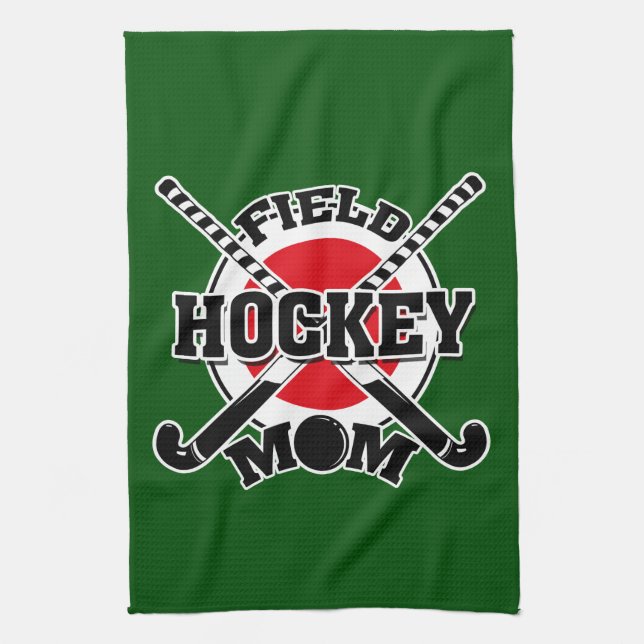 Hockey Mom Tea Towel (Vertical)