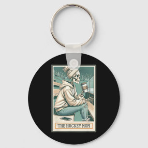 Hockey Mom The Hockey Mom Skeleton Tarot Card Hock Key Ring