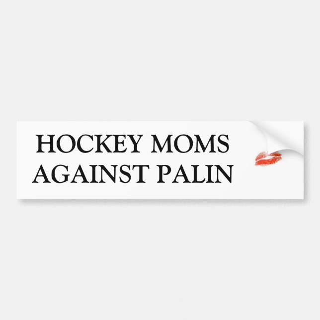 Hockey Moms Against Palin Bumper Sticker (Front)