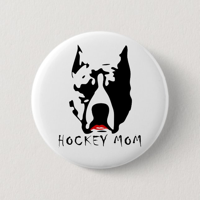 Hockey Mum 6 Cm Round Badge (Front)