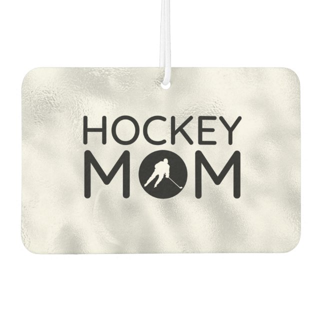 Hockey Mum Air Freshener circle silver (Front)
