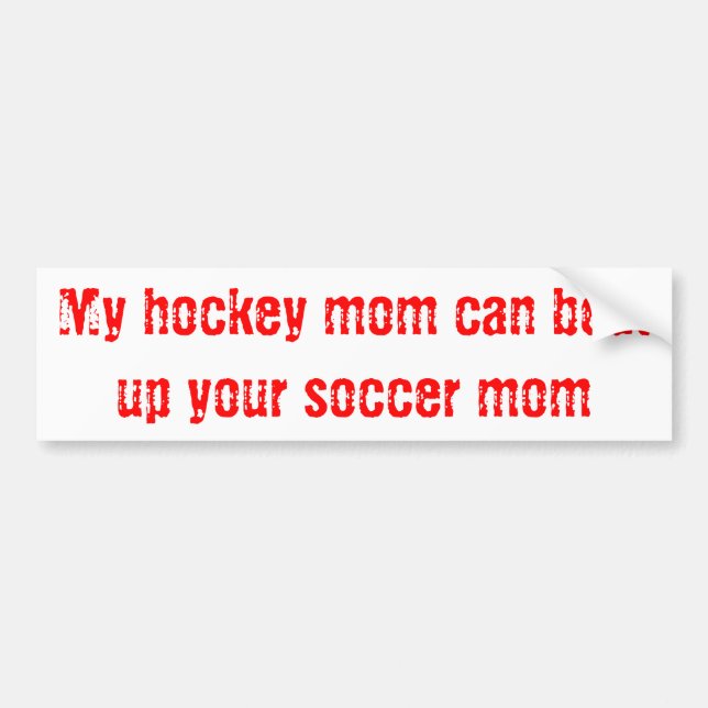 Hockey Mum Bumper Sticker (Front)