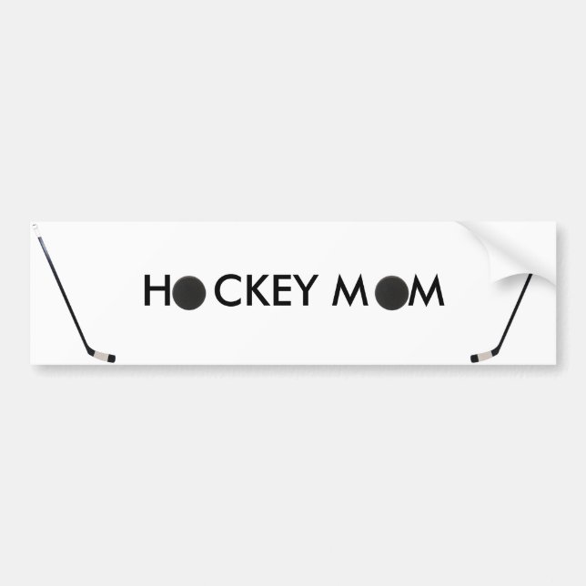 hockey mum bumper sticker (Front)