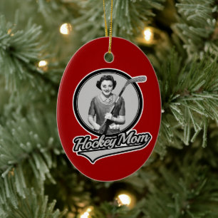 Hockey Mum Ceramic Ornament