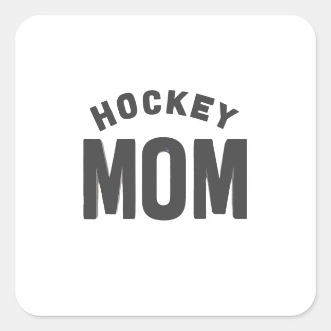 Hockey Mum Digital Art Design2 Square Sticker (Front)