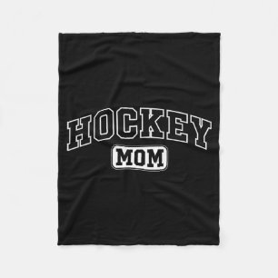 Hockey Mum Funny Athletic Lettering Mothers Day Fleece Blanket