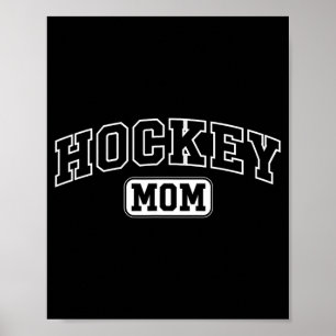 Hockey Mum Funny Athletic Lettering Mothers Day Poster