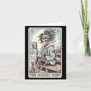Hockey Mum Funny Skeleton Card
