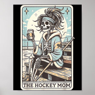 Hockey Mum Funny Skeleton Card Poster