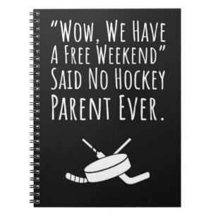 Hockey Mum Gifts Kids Dad Grandpa Grandma Notebook