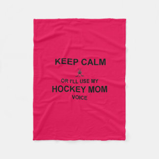 Hockey Mum- Keep Calm Fleece Blanket