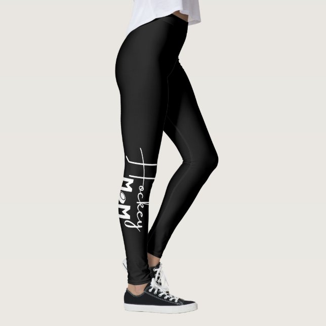 Hockey mum leggings calligraphy elegant (Right)