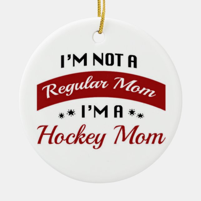 Hockey Mum Ornament (Front)