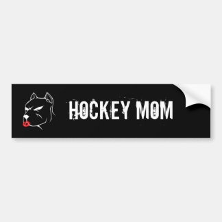 Hockey Mum Pitbull Bumper Sticker