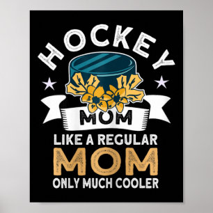 Hockey Mum - Retro Hockey Player Ice Hockey Poster