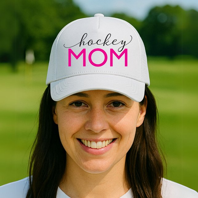 Hockey Mum Sporty Trucker Hat (Creator Uploaded)