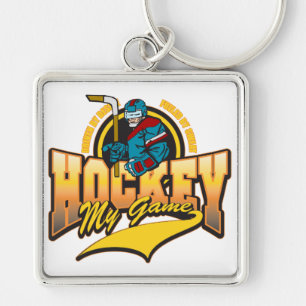 Hockey My Game Key Ring