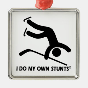 Hockey My Own Stunts Metal Tree Decoration