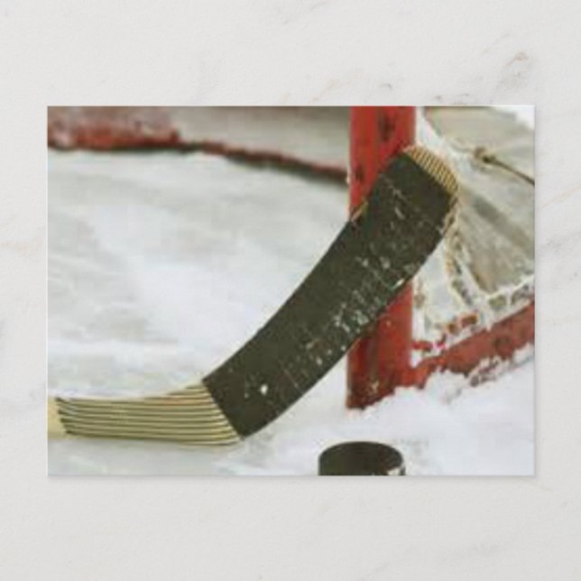 hockey net goal postcard (Front)